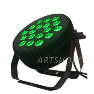 8 PCS/LOT LED Slim Flat PAR Can 18PCS 10W RGBW DMX PAR64 Lumière LED PAR 18x12 Watt <span class=keywords><strong>Professionnel</strong></span> DJ <span class=keywords><strong>Lavage</strong></span> Quad COULEUR DE MARIAGE CLUB - Product Image 4