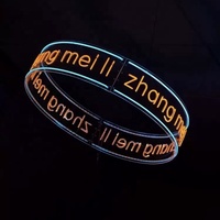 Pas de quantité minimale de commande personnalisé plafond cercle rond acrylique Led enseigne au néon 3D Logo lettres enseigne au néon pour la décoration intérieure de magasin d'affaires