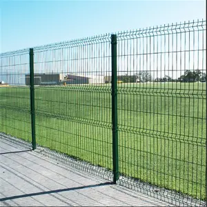 Spain green garden powder coated galvanized wire mesh fence for sale