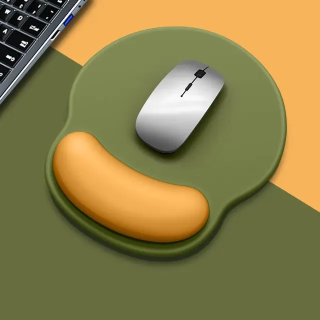 Ergonomic Mouse Pad with Wrist Support Pad with Wrist Rest Computer Mouse Pad for Laptop Mousepad With Non-Slip Rubber Base