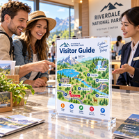 Panneau en plexiglas transparent durable pour intérieur, robuste, sans BPA, inaltérable, en acrylique, pour affichage en usine avec carte des visiteurs