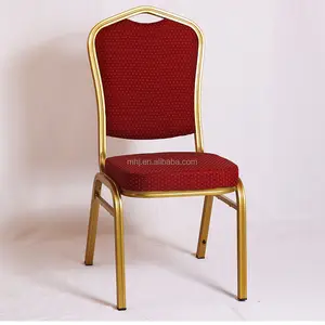 Vente en gros chaise de salle de banquet chaise d'hôtel en or chaise de banquet empilable