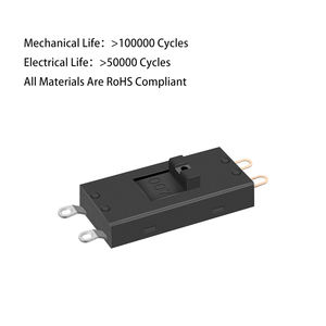 Anpassbare Hochgeschwindigkeits-Elektrodecken-Haartrockner-Kippschalter und Schiebeschalter 2P4T PA66 Max. Spannung 250V 10A - Product Image 3