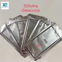 Écran tactile sur verre LCD panneau avant lentille 2-en-1 OCA colle pour Samsung Galaxy S24 plus S23 S22 S21 Ultra S20 Plus