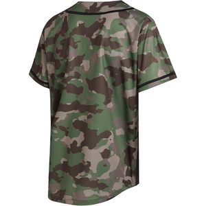 Maillot de baseball camouflage Pullonsy pour adultes unisexes, entièrement boutonné, manches courtes, uniformes de sport hip-hop - Product Image 6
