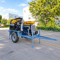 Foreuse de puits d'eau portable personnalisable 260m diesel machine de forage de puits d'eau pour alimentation en eau rurale