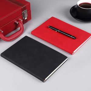 Classic Customized Engraved <b>A5</b> Hardcover <b>Notepad</b> with Leather Cover Personalized Gift Supplies 80 Sheets - Product Image 4