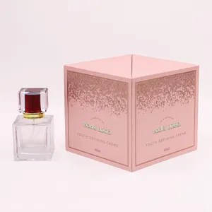 2023 nouveau style luxe logo personnalisé carton cosmétique huile essentielle emballage cadeau bouteille de parfum avec boîte