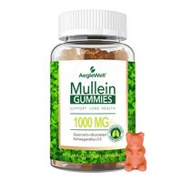AegleWell OEM Gummies de Molène 1000mg avec Quercétine, Bromélaïne, Ashwagandha et Vitamine D3 pour la Santé Pulmonaire