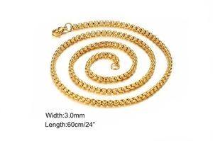 Collar de Acero Inoxidable con Baño de Oro 23K y Zirconia, Diseño de Estrella de David, Cadena Cubana Hip Hop 2026, para Hombre, para Mi Hijo - Product Image 4