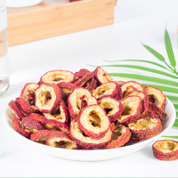 Tranches de baies d'aubépine séchées Shan Zha en gros, fruits séchés pour le thé, chips d'aubépine, tranches de fruits d'aubépine séchées sans pépins