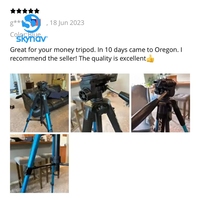 Trépied de caméra vidéo réglable de haute qualité, charge maximale 3 kg, robuste, pour téléphone/projecteur