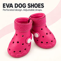 Chaussures pour chien EVA, bottes pour animaux de compagnie S M L, imperméables, perforées, respirantes, protection des pattes avec sangles réglables, vente en gros pour l'extérieur