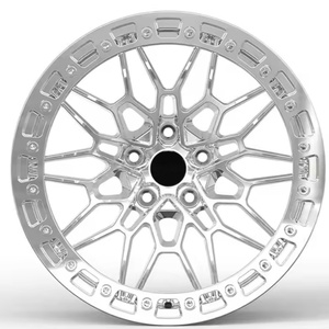 Velg Beadlock Alloy Forged DW Chrome Silver Rimis 18-24 Inci untuk BMW M3 M4 F30 F80 G20 G21 G22 G23 G80 G82 - Product Image 2