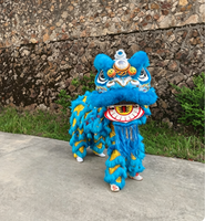 Costume de danse du lion artisanal en Chine pour adultes Costume de performance de taille normale pour deux personnes Costume de lion dansant de culture chinoise