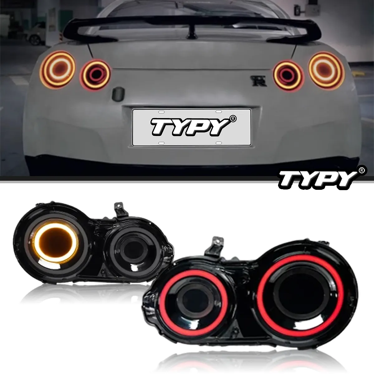 TYPY Original Wholesale Price Auto Taillight Assembly For Nissan GT-R R35 2009-2017 Upgrade Modified LED Taillight