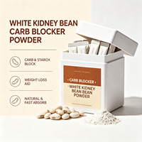 Poudre de haricot blanc en vrac OEM ODM Marque privée Vente en gros Extrait Pack économique Contrôle des glucides pour la gestion du poids