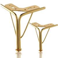 Pieds de meubles en fer doré modernes et robustes pour table à manger, commode, armoire, canapé - Remplacement DIY pour cuisine et salon