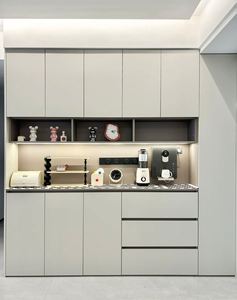 Buffet en bois blanc de luxe, armoire de rangement pour le salon, la cuisine, la chambre ou l'appartement - Product Image 1