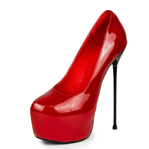 รองเท้าส้นสูงไซส์ใหญ่ 44 แบบสลิมพิเศษ หัวมน สำหรับผู้หญิง รองเท้าส้นเข็มสำหรับเต้นโพลแดนซ์ รองเท้าแตะแบบสวม - Product Image 3