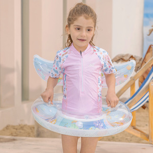 Flotador Inflable Infantil con Diseño de Sirena y Asas para Piscina o Parque Acuático, Edades 1-4, Forma Novedosa con Patrón de Dibujos Animados - Product Image 4