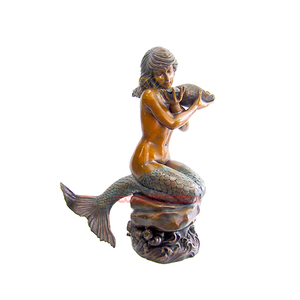 Estatua de Bronce de Chica Joven Desnuda, Escultura de Arte en Metal para Decoración de Hogar, Hotel, Sala de Estar, Paisajismo Urbano, Mascota Decorativa - Product Image 3