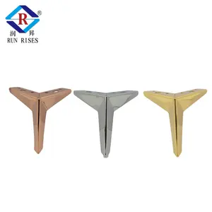 F03 Hot Sell Cabinet Sofa Legs Adjustable Stainless Steel Feet Round Stand Kitchen coffee table feet furniture legs