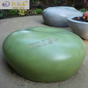 Nuevo Banco Redondo de Hormigón Prefabricado Magic Stone GRC para Parques, Asientos de Tamaño Personalizado para Decoración Exterior - Product Image 3