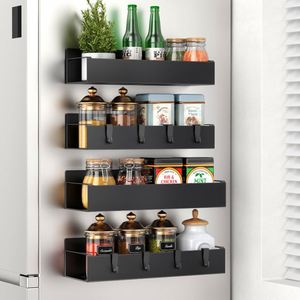 Étagère latérale magnétique pour réfrigérateur, support mural pour épices, étagère de cuisine transfrontalière - Product Image 1