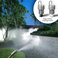 Système de brumisation automatique à haute pression à commande tactile pour sites touristiques, machine à brouillard en acier inoxydable 304 pour le refroidissement extérieur des paysages