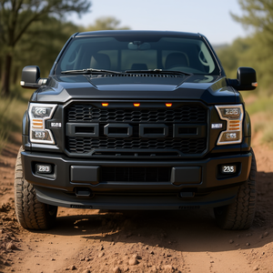 Calandre avant style Ford Raptor, noire, ABS, avec éclairage LED D0100HEDWEU pour F250 2017-2019, accessoire extérieur - Product Image 2