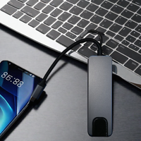 5 en 1 TYPE C LAN/3.0 USB C Hub haute vitesse 4k 2 USB 3.0 accessoire d'accès facile pour ordinateur accessoire d'affichage Epuipped en Stock