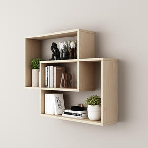 Estantes Flotantes de Pared de 2 Cubos Interconectados, Fáciles de Montar, para Dormitorios y Salas de Estar - Product Image 2