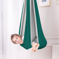 Balançoire sensorielle élastique pour enfants, hamac intérieur douillet en tissu extensible, balançoire sensorielle suspendue