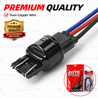 Arnés de cableado con conector macho 7443 W21/5W tipo Pigtail universal para automoción