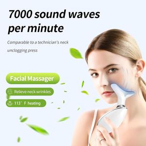 0728 Rechargeable Face Lift <b>Massager</b> Vibration Heating Microcurrent Facial Lifting Device Portable Skin Care <b>Tool</b> for Daily Use - Product Image 4