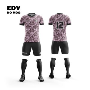Maillot de football basique, design simple, doux, respirant, pour entraînement occasionnel, usage quotidien, séchage rapide, 100% polyester - Product Image 1