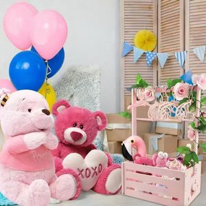 Panier de rangement multifonction en bois écologique avec poignée, design étoile et lune, pour l'organisation des jouets de bébé - Product Image 1