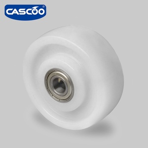 <span class=keywords><strong>Roue</strong></span> pivotante en nylon CASCOO de 3 pouces à double roulement à billes, fixée sur plaque pour ingénierie mécanique, capacité 300 kg - Product Image 2