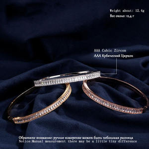 Bracelet RAKOL BP158, bijoux de mariage, luxe, rectangle, zircon, mode, CZ - Product Image 5