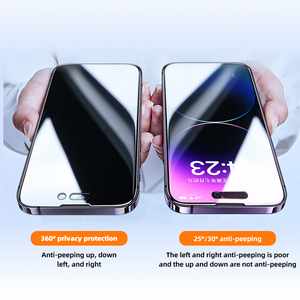Venta caliente Anti Peep Anti Spy Privacidad Protector de pantalla de vidrio templado para <span class=keywords><strong>Iphone</strong></span> 14 <span class=keywords><strong>Pro</strong></span> Max - Product Image 3