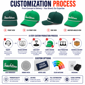 Golf Cap 5 Panel Laser Cut Hole Waterproof 3D Raised Embroidery Breathable Quick Dry Performance Unisex Outdoor Leopard Dot - Product Image 2