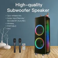 Altavoz de Karaoke NDR-1212S, Altavoces Grandes para Fiestas al Aire Libre, Altavoz con Micrófono y Bluetooth para el Hogar/Fiestas/Exterior