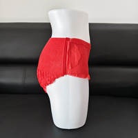 Culotte menstruelle jetable rouge pour femme, douce, super respirante, en tissu non tissé, type coton, en pâte de bois – Offre spéciale