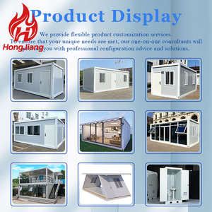 منزل حاويات قابل للتوسيع محمول بطول 20 قدمًا بسعر منخفض، مكاتب نمطية، كابينة فولاذية، مكتب نمطي لمواقع البناء - Product Image 5
