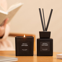 Coffret Cadeau Premium Diffuseur à Bâtonnets avec Bouteille en Verre, Sans Fumée, Parfum Longue Durée, Aromathérapie, Usage Domestique, Ornement Haut de Gamme