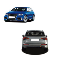 Matériel ABS de haute qualité Direct Sporty RSQ5 Style Kits de carrosserie Diffuseur arrière Kit de corps de lèvre de pare-chocs avant pour Audi Q5 SQ5 2013-2016