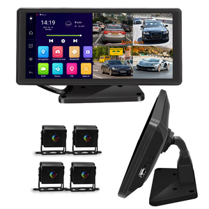 Grabador de vídeo Dvr para espejo retrovisor de coche, 10,36 ", <span class=keywords><strong>4</strong></span> cámaras, canales, 360 grados, 4G, navegación GPS, 720P, para camión - Product Image 2