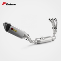 Système d'échappement en fibre de carbone Forsound Wholesale MT09 avec silencieux amovible DB Killer pour Yamaha MT-09 Tracer 900