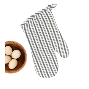 Gants de cuisine matelassés en coton et lin résistants à la chaleur 20*30cm Lavables Anti-brûlure - Product Image 4